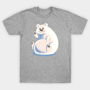 Happy waving polar bear T-Shirt